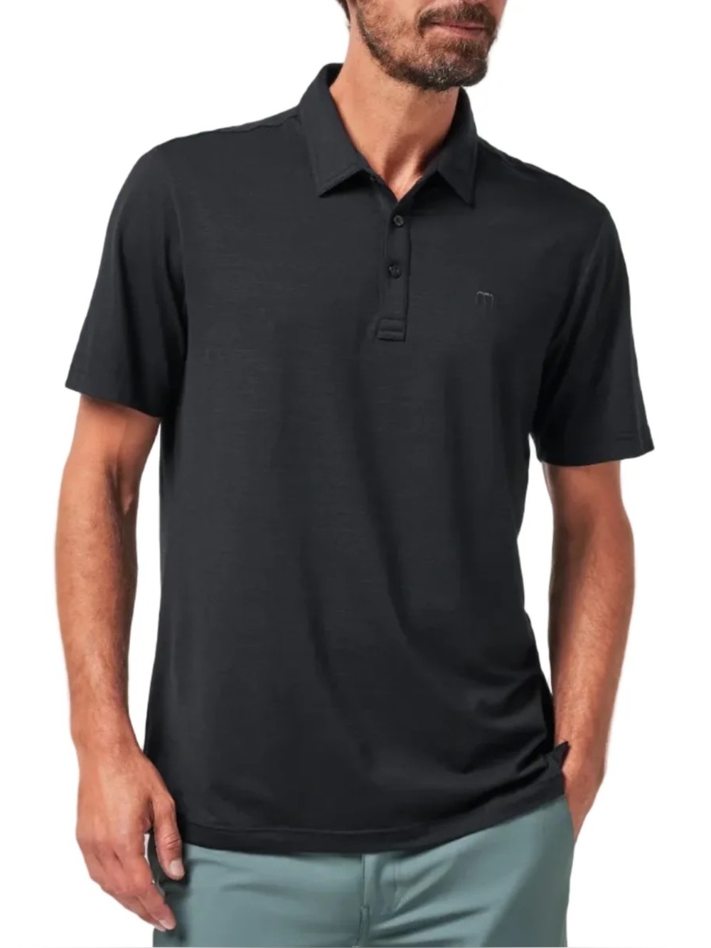 Travis Mathew Heater Polo Mens XXL Navy Golf Performance Stretch Short Sleeve